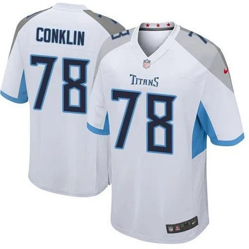 Men Tennessee Titans #78 Jack Conklin Nike White Game NFL Jersey->tennessee titans->NFL Jersey